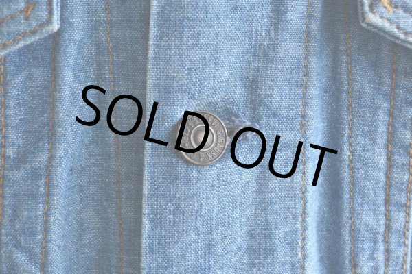 画像9: 1970s LEVI'S 70505-2415 シャンブレーGジャン  オレンジタブビッグE  表記M  (9)