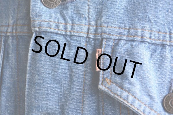 画像8: 1970s LEVI'S 70505-2415 シャンブレーGジャン  オレンジタブビッグE  表記M  (8)