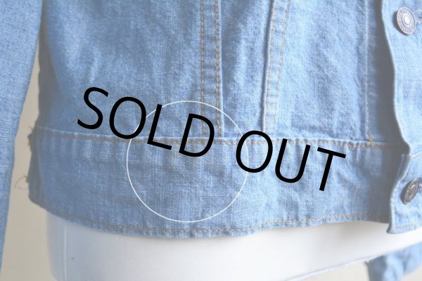 画像14: 1970s LEVI'S 70505-2415 シャンブレーGジャン  オレンジタブビッグE  表記M  (14)