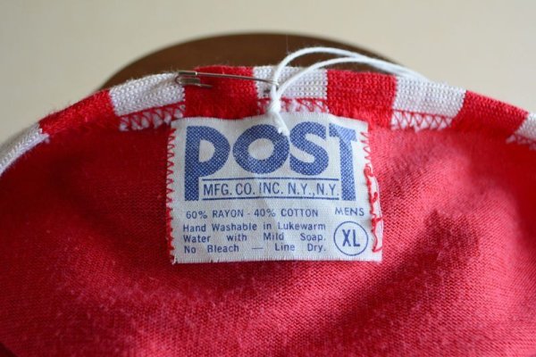 画像5: 1960s POST ナンバリングレーヨンTシャツ  表記XL  (5)