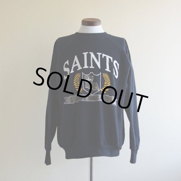 画像1: 1980s〜 NEW ORLEANS SAINTS プリントスウェット　 表記L  (1)