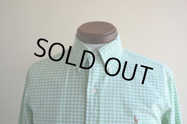 画像6: RalphLauren ボタンダウンシャツ  ギンガムチェック  表記S  (6)