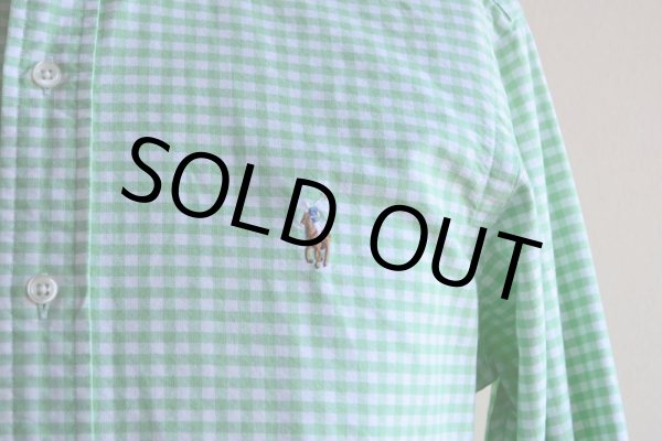 画像7: RalphLauren ボタンダウンシャツ  ギンガムチェック  表記S  (7)