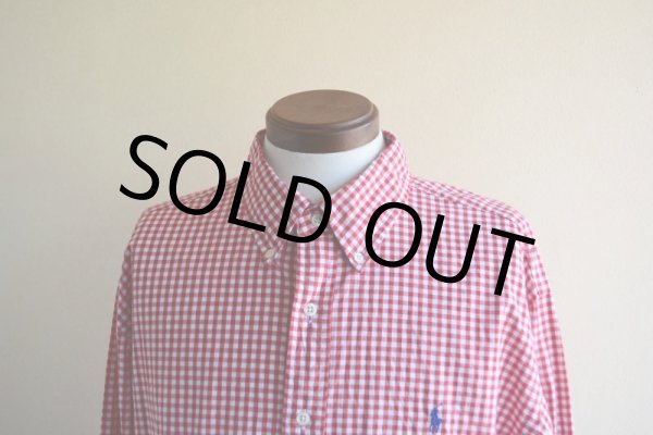 画像6: RalphLauren ボタンダウンシャツ　 ギンガムチェック　 表記XXL  (6)