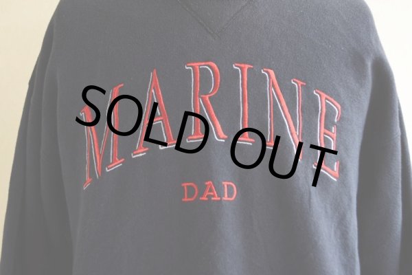 画像7: MARINE DAD 刺繍ロゴスウェット　 表記M  (7)
