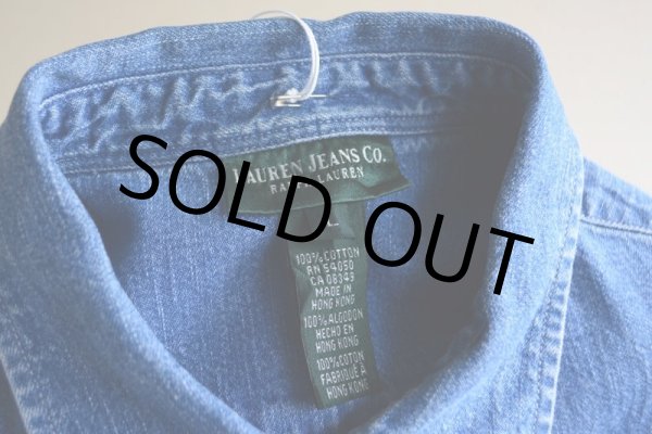 画像5: LAUREN JEANS Co. デニムシャツ　 表記WOMAN'S L  (5)