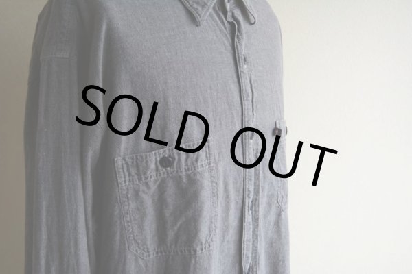 画像13: POLO JEANS Co. ブラックシャンブレーシャツ  表記XL  (13)