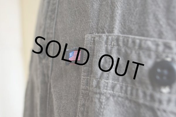 画像9: POLO JEANS Co. ブラックシャンブレーシャツ  表記XL  (9)