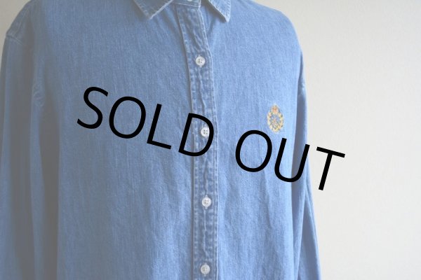 画像9: LAUREN JEANS Co. デニムシャツ　 表記WOMAN'S L  (9)