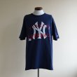 画像1: 1990s Champion MLB ニューヨークヤンキースTシャツ　 表記L  (1)