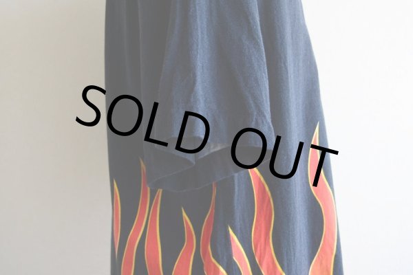 画像10: DAVID CAREY ファイヤーパターン 半袖シャツ　 COTTON×RAYON　 表記L  (10)