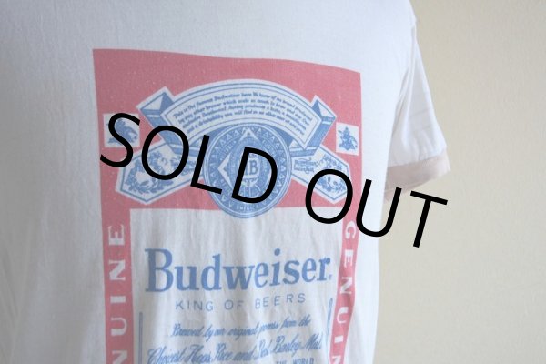 画像12: 1970s Budweiser リンガーTシャツ　 実寸S  (12)
