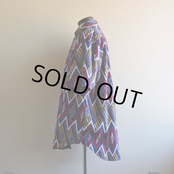 画像4: 1990s TOMMY HILFIGER 総柄 半袖シャツ　 表記L  (4)