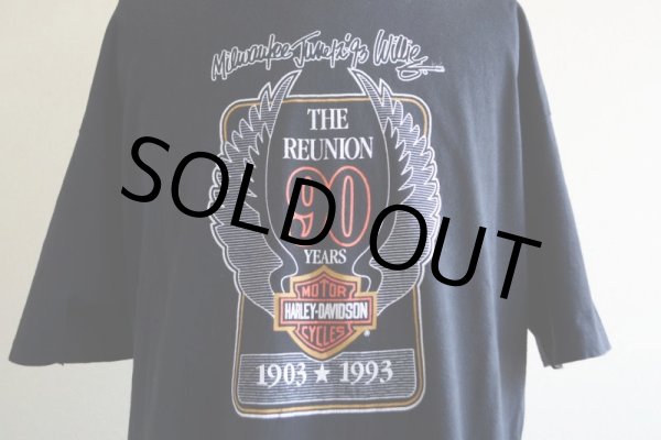 画像7: 1990s HARLEY-DAVIDSON 90周年アニバーサリーTシャツ　 表記XL  (7)