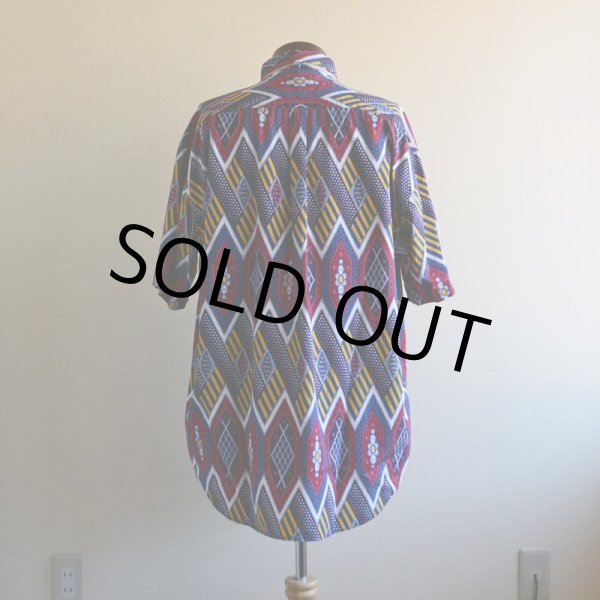 画像3: 1990s TOMMY HILFIGER 総柄 半袖シャツ　 表記L  (3)