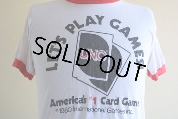 画像7: 1980s UNO リンガーTシャツ　 SCREEN STARS　 表記M  (7)