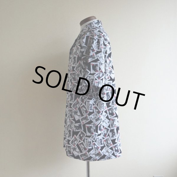 画像4: C-TWO セクシートランプ柄 ポリエステルシャツ  表記L  (4)