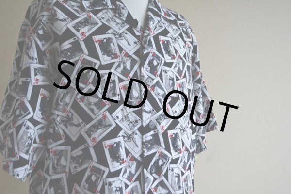 画像10: C-TWO セクシートランプ柄 ポリエステルシャツ  表記L  (10)