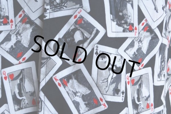 画像11: C-TWO セクシートランプ柄 ポリエステルシャツ  表記L  (11)