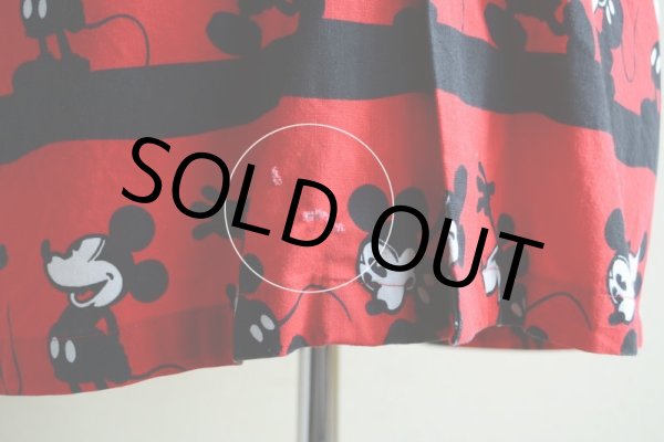 画像12: Mickey Mouse 半袖コットンシャツ  実寸M  (12)