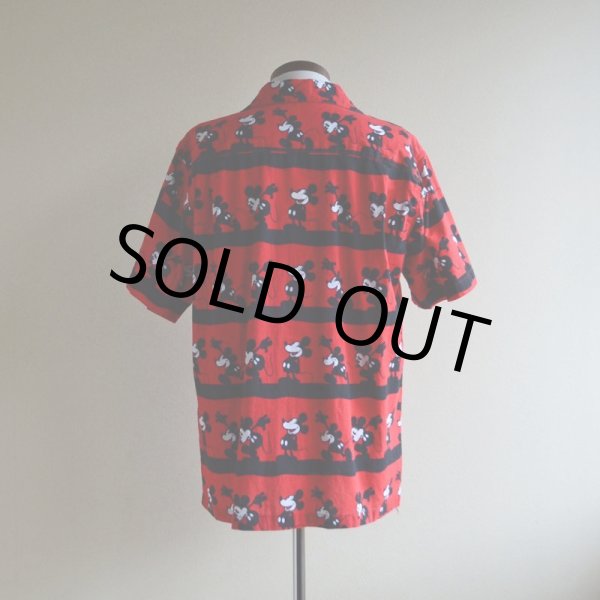 画像3: Mickey Mouse 半袖コットンシャツ  実寸M  (3)