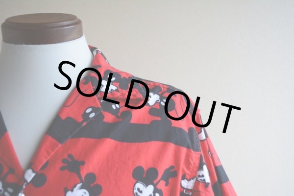 画像6: Mickey Mouse 半袖コットンシャツ  実寸M  (6)