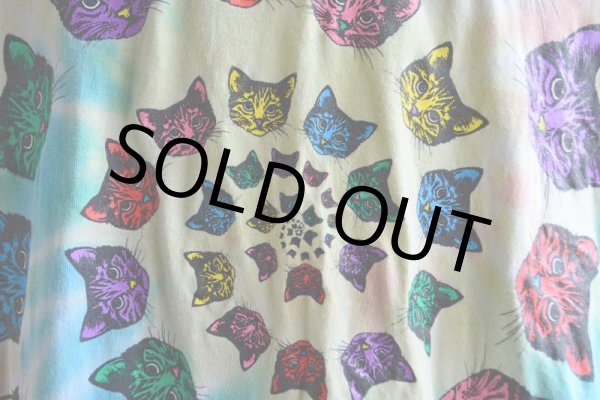 画像8: 猫タイダイTシャツ　 表記XL  (8)