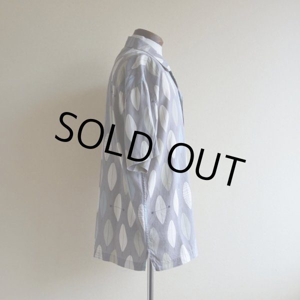 画像2: BACHRACH 総柄シルクシャツ　 ヘリンボーン　 表記M  (2)