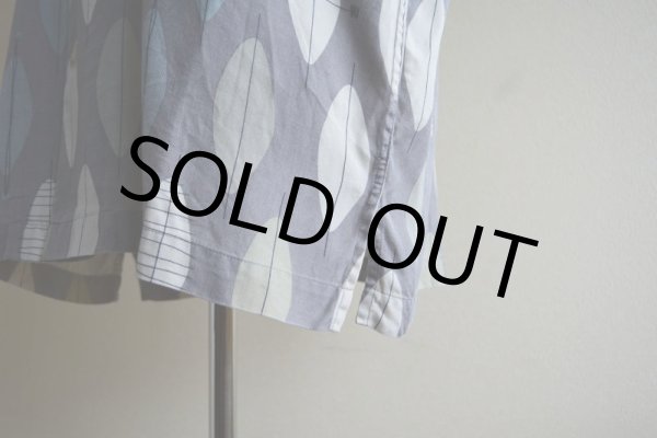 画像11: BACHRACH 総柄シルクシャツ　 ヘリンボーン　 表記M  (11)