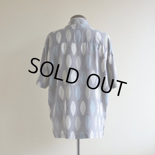 画像3: BACHRACH 総柄シルクシャツ　 ヘリンボーン　 表記M  (3)