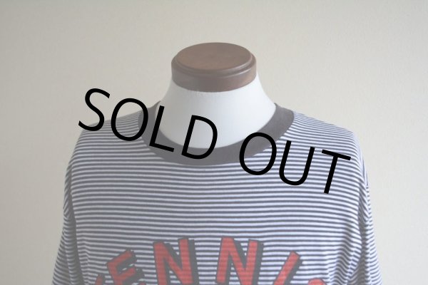 画像7: 1990s TENNIS ボーダーTシャツ　 表記L  (7)