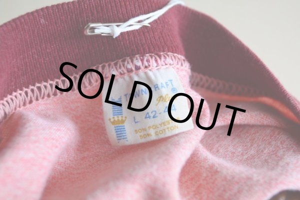 画像5: 1970s〜 TOWNCRAFT 無地リンガーTシャツ  表記L  (5)