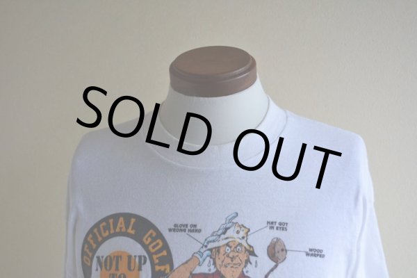 画像7: 1980s TNT by TRAU&LOEVNER ゴルフプリントTシャツ　 表記M  (7)