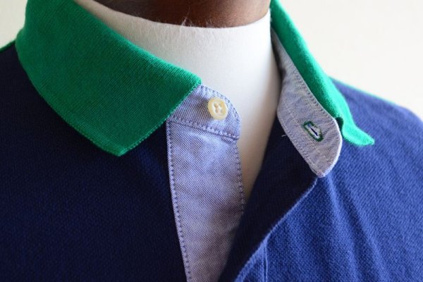 画像8: 1990s TOMMY HILFIGER 半袖ポロシャツ  クレイジーパターン  表記M  (8)