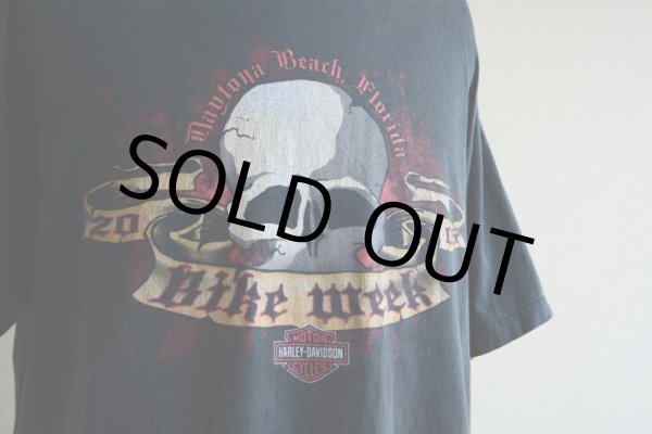 画像9: 2000s HARLEY-DAVIDSON DAYTONA BIKE WEEK スカルプリントTシャツ　 表記L  (9)