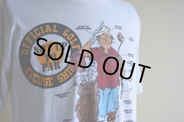 画像9: 1980s TNT by TRAU&LOEVNER ゴルフプリントTシャツ　 表記M  (9)