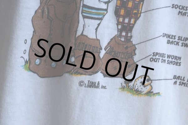 画像10: 1980s TNT by TRAU&LOEVNER ゴルフプリントTシャツ　 表記M  (10)