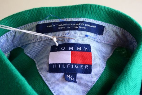 画像5: 1990s TOMMY HILFIGER 半袖ポロシャツ  クレイジーパターン  表記M  (5)