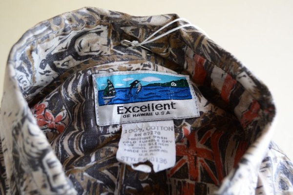 画像5: Excellent OF HAWAIIAN コットンアロハシャツ  表記L  (5)