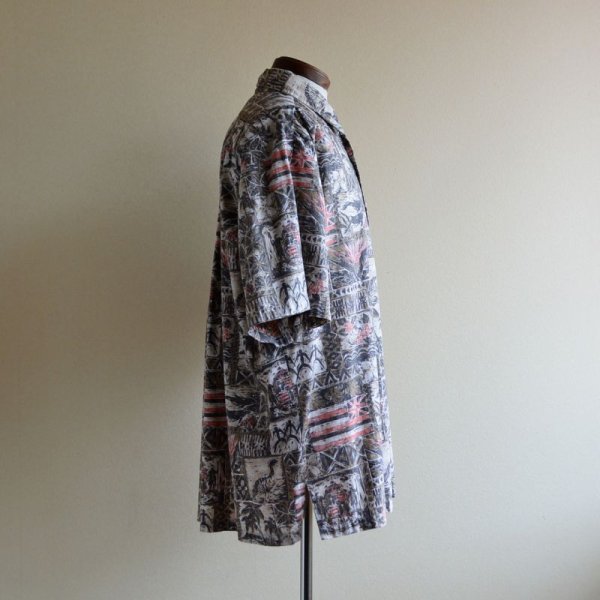 画像2: Excellent OF HAWAIIAN コットンアロハシャツ  表記L  (2)