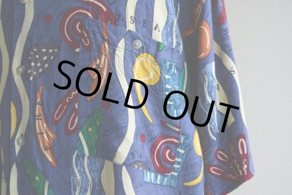 画像7: Pierre Cardin 総柄レーヨンシャツ　 表記XL  (7)