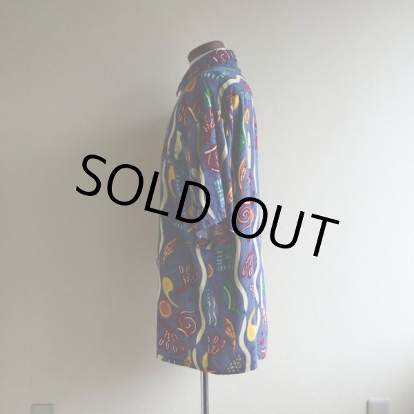 画像4: Pierre Cardin 総柄レーヨンシャツ　 表記XL  (4)