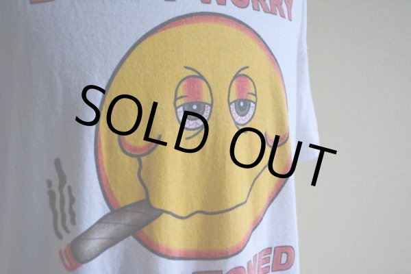 画像7: 1990s〜 DON’T WORRY GET STONED スマイルTシャツ　 実寸L  (7)