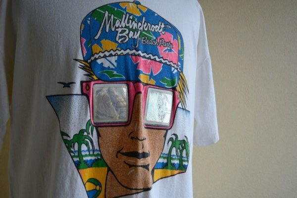 画像7: 1980s BEACH PARTY プリントTシャツ  実寸L  (7)
