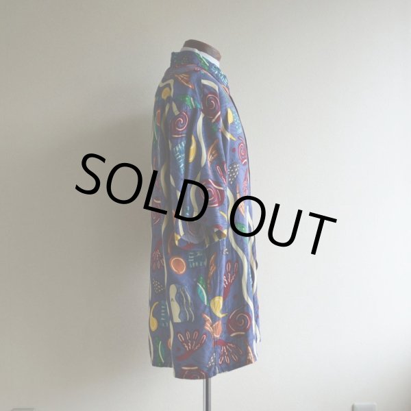 画像2: Pierre Cardin 総柄レーヨンシャツ　 表記XL  (2)