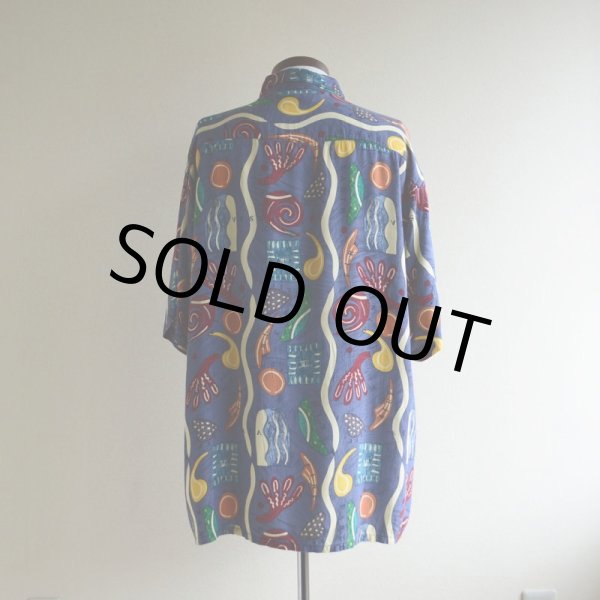 画像3: Pierre Cardin 総柄レーヨンシャツ　 表記XL  (3)