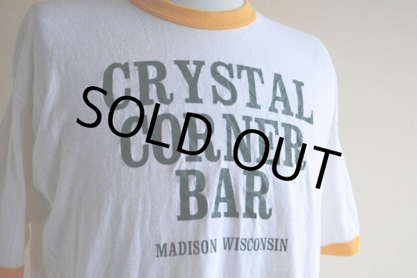 画像7: 1980s CRYSTAL CORNER BAR リンガーTシャツ　 表記XL  (7)