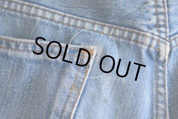 画像13: 1970s LEVI'S デニムカットオフ  ”BigE ORANGE TAB”  実寸W33  (13)