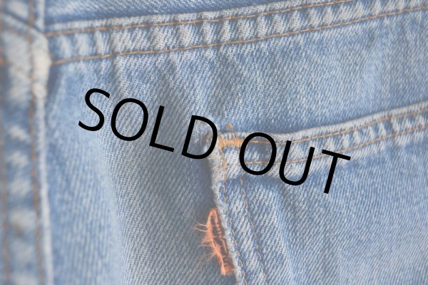 画像15: 1970s LEVI'S デニムカットオフ  ”BigE ORANGE TAB”  実寸W33  (15)