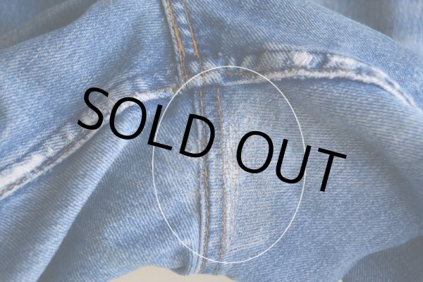 画像12: 1970s LEVI'S デニムカットオフ  ”BigE ORANGE TAB”  実寸W33  (12)